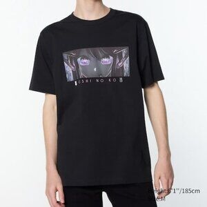 Oshinoko Uniqlo t shirt black NWT large